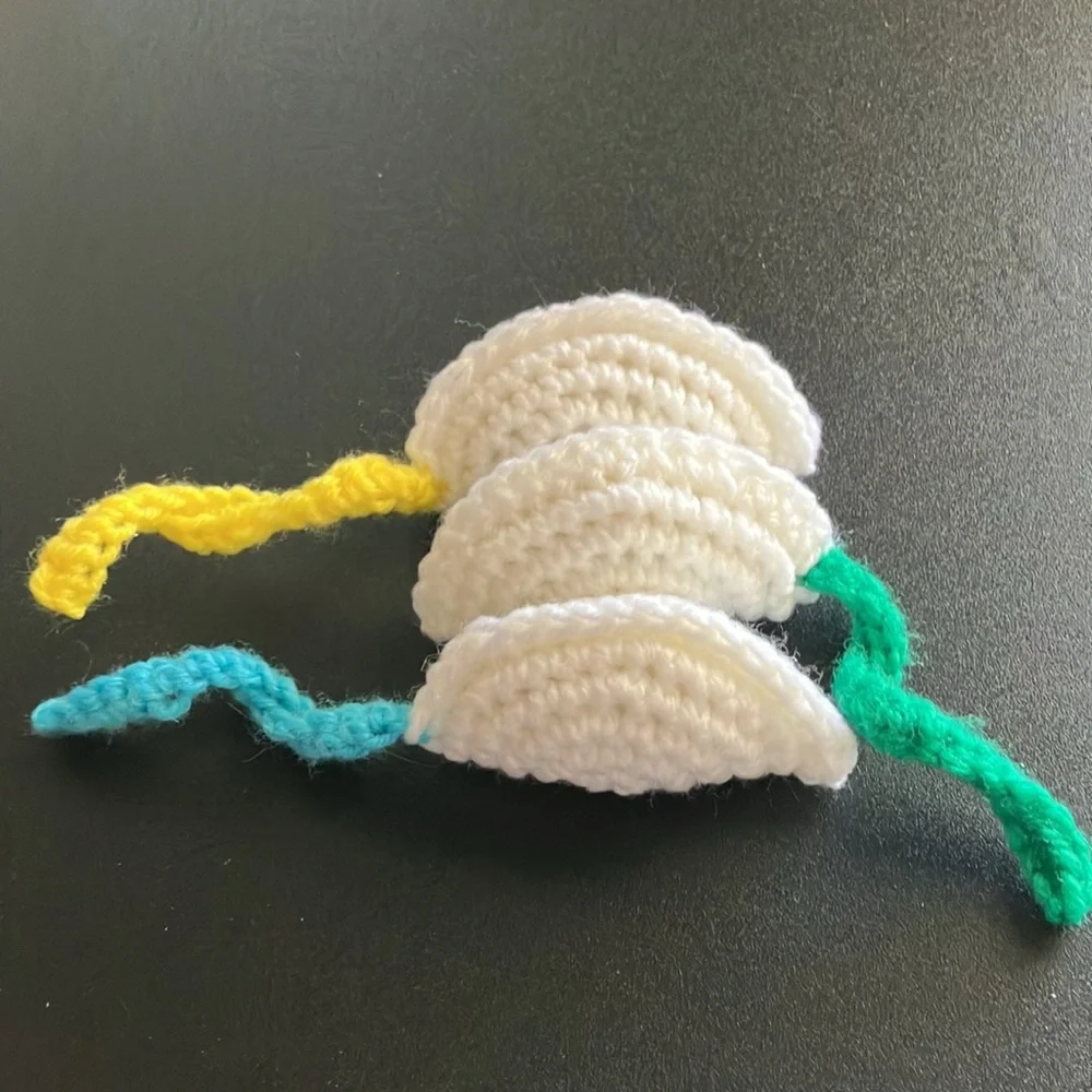 Handmade Cat Toys Mice Crochet Pet Kitty Three Piece